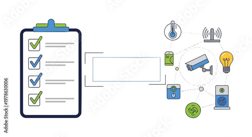 Checklist, workflow, and productivity icons, vector set, business process, management symbols