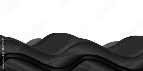 Isolated black sport binoculars equipment and leather accessory bag on white background