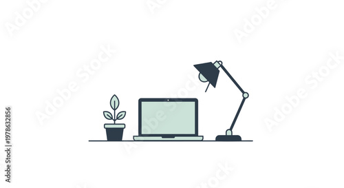 Laptop computer on a desk.