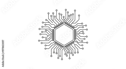 Microchip electronic circuit board component.