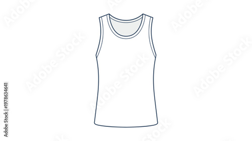 Simple Sleeveless T-Shirt for Casual Wear.