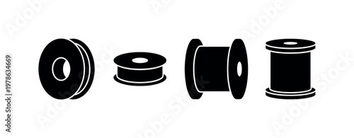 Fishing line spool round reel form, braided line spool compact roll, monofilament line spool large size, fluorocarbon line spool