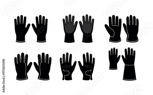 Garden gloves full finger protective pair, rubber garden gloves textured grip, leather garden gloves thick durable, lightweight