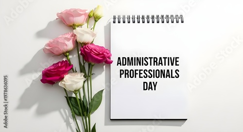Administrative professionals day celebration with a gift basket and thank you note