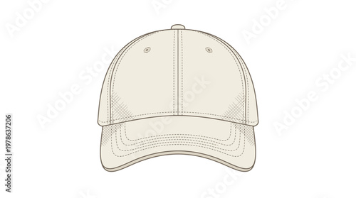 Blank Baseball Cap for Sports and Casual Wear.