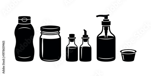 Salad dressing bottles including squeeze bottle, glass dressing jar, oil vinegar cruet set, pump dressing bottle, small dipping