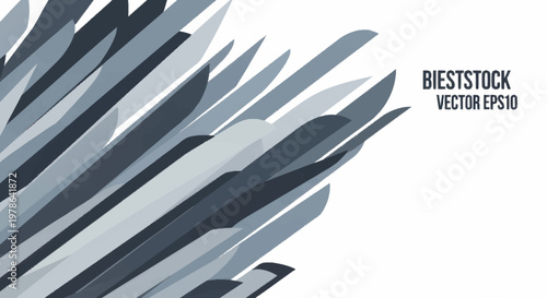 Abstract pattern of overlapping gray and blue shapes.