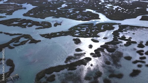 Pawleys Islands, SC Quiet Southern Marshland with Tidal Flow and Natural Beauty