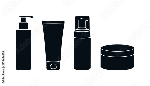 Pump bottle for facial cleanser tall cylinder, squeeze tube for face wash soft body, foaming cleanser bottle with dispenser,