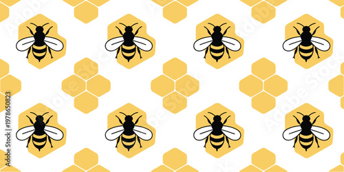 Bee and honeycomb icon set, vector collection of bee logos silhouettes and insect symbols for apiculture branding logo design and nature themed graphics.