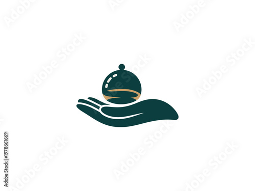 A hand holding a covered dish