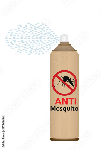 Anti mosquito spraying icon. vector