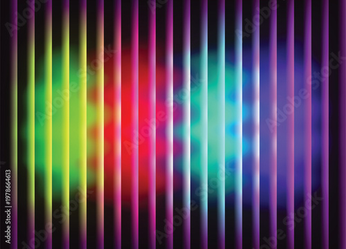 Multi-Color Glass Pillar Background - Prismatic Vertical Light Refraction  Cyber Tech Network & AI Infrastructure also can be use able in flyer background, web backgrounds