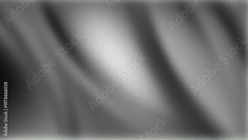 Reeded glass with black and white gradient. Ribbed glass background with refraction effect. Abstract vector background