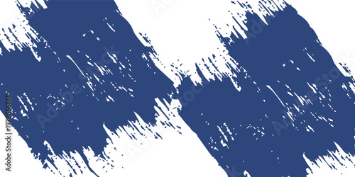 Blue paint brush stroke texture on a clean white background, ideal for creative design, posters, banners, and modern artistic layouts.