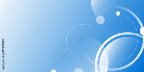 Abstract blue background with circle geometric. Light blue abstract background design. background with copy space for design, vector. blue background with simple waves with dynamic shapes. vector.
