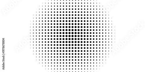 Abstract halftone circle dot pattern on background. Polka dot pattern template Monochrome dotted texture modern seamless. Dots pop art comics with summer background. Vector blot half tone collection.
