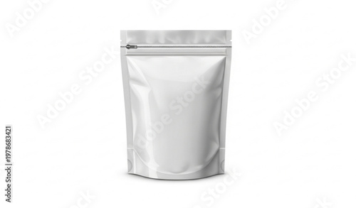 Stand Up Pouch Mockup Blank Flexible Packaging Vector Illustration