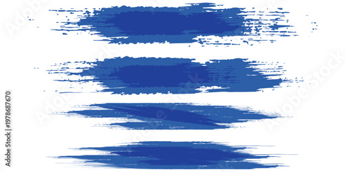 Abstract Blue and White Grunge Background with Halftone Style. Brush Stroke Illustration for Banner, Poster or Sports.