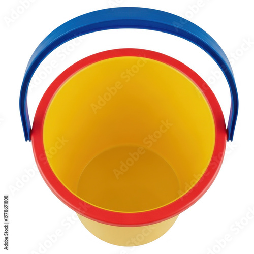 Colorful cylindrical object with gradient yellow and red interior and striped exterior