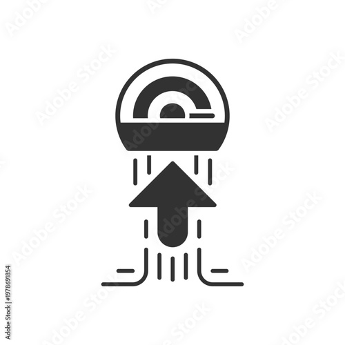 Upload Speed Meter Icon