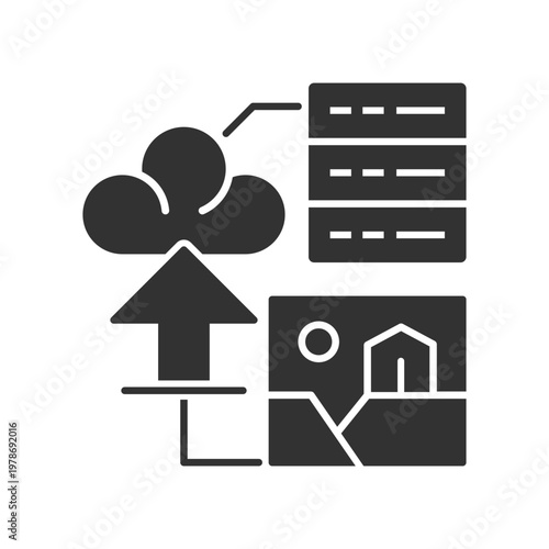 Cloud Photo and File Upload Icon
