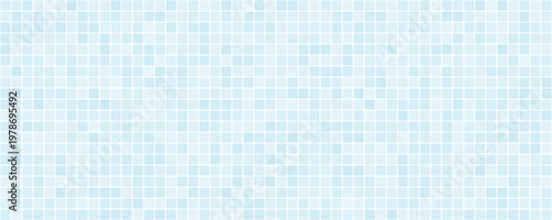 Tiles in the bathroom or swimming pool, Blue tile wall interior of kitchen or bathroom, Classic ceramic pattern background. vector design template