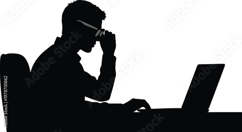 Silhouette of a woman standing and training a large dog in a field with tall grass, representing friendship and obedience.