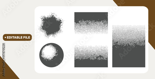 Grain noise texture background, grunge gradient, dirty distressed effect.