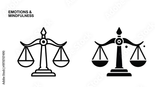 Balancing emotions and mindfulness through visual representation of equilibrium