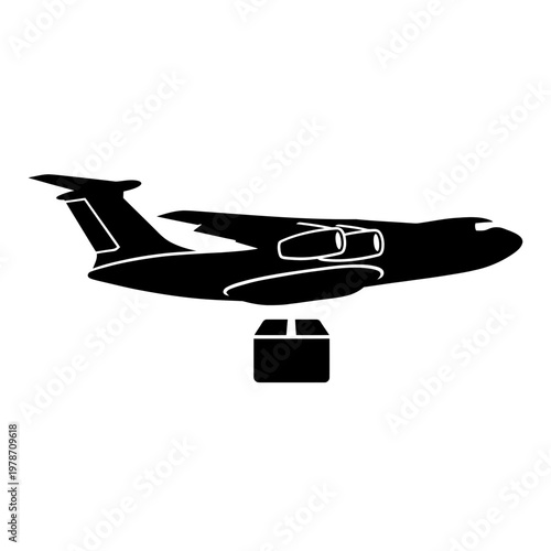 Air Cargo Delivery Service Airplane Icon