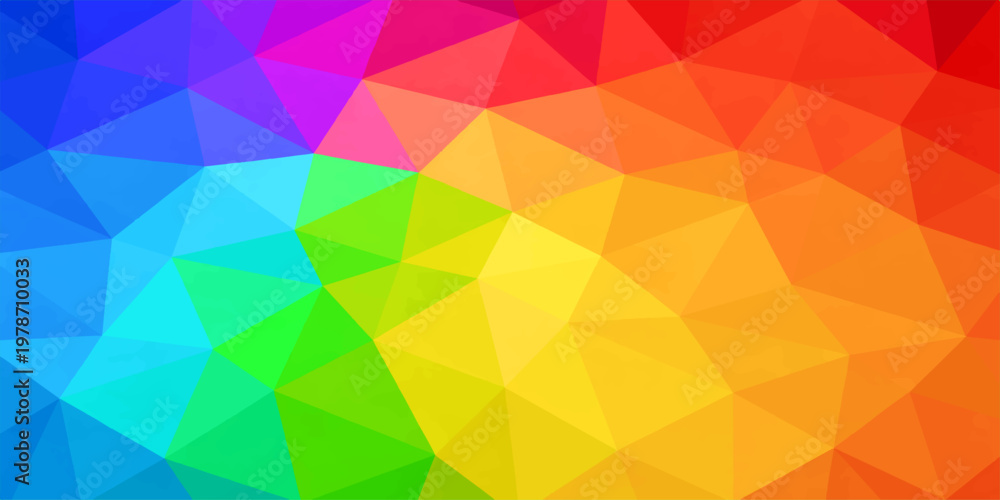 Fototapeta premium Vibrant geometric composition showcasing a spectrum of colors, offering a visually dynamic and modern aesthetic.