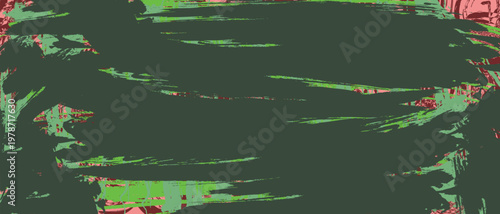 Wallpaper Mural Abstract grunge vector background with dark green brush strokes and hand drawn textured elements for modern artistic design Torontodigital.ca