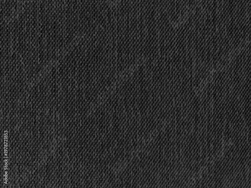 Canvastavla High-quality black fabric texture close-up, dark grey textile background with intricate woven pattern, seamless material for fashion design, upholstery cloth detail, abstract canvas for backdrop