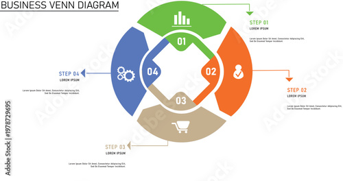 Vector infographic label design