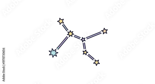Molecular structure of chemical compound.