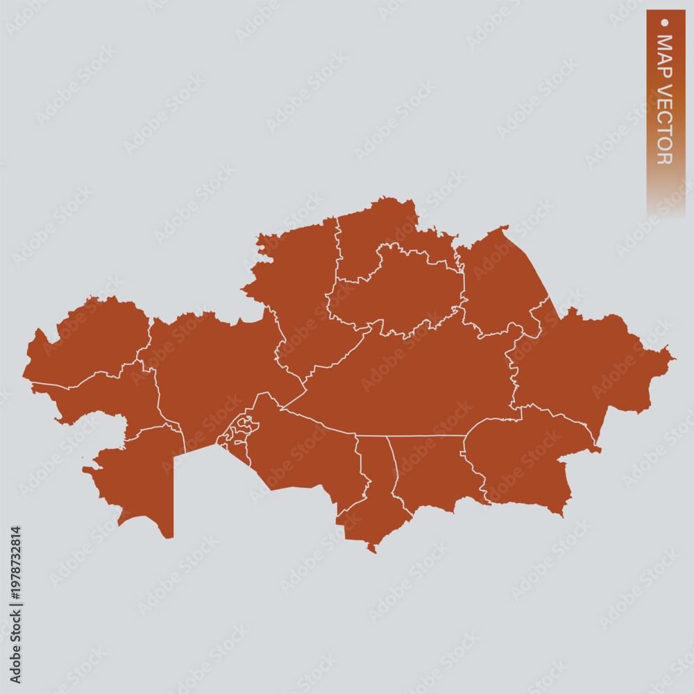 Fototapeta premium Kazakhstan map