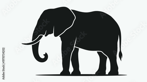 Large Mammal Elephant Side View.