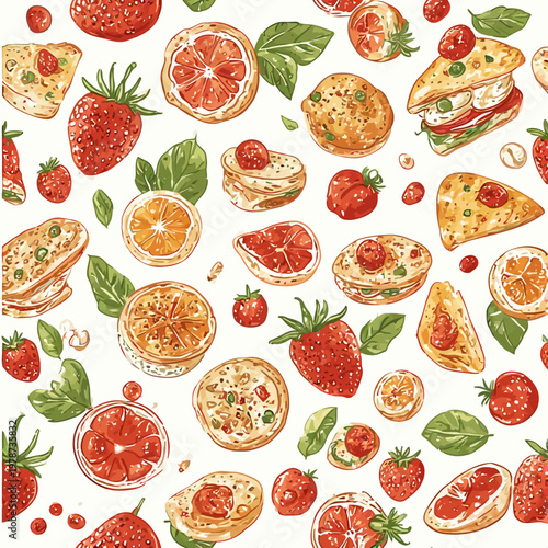 Food Pattern Design Very Cool