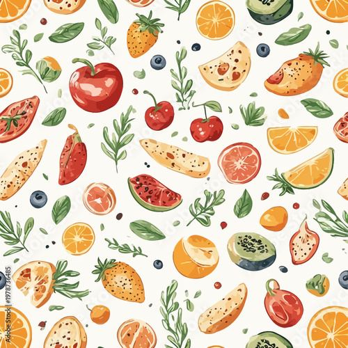 Food Pattern Design Very Cool