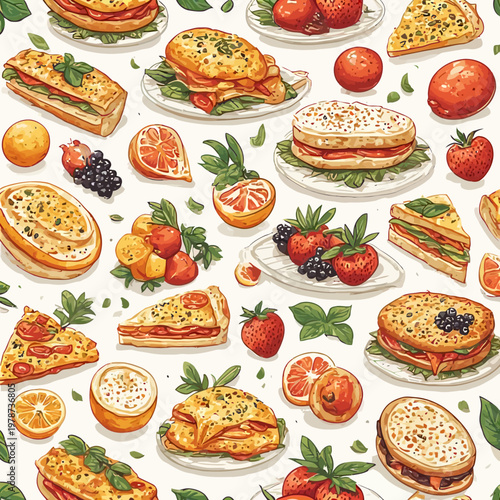 Food Pattern Design Very Cool