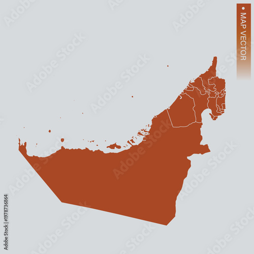 United Arab Emirates map
