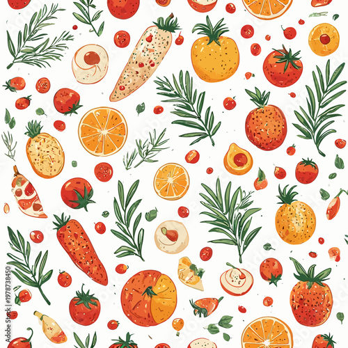 Food Pattern Design Very Cool
