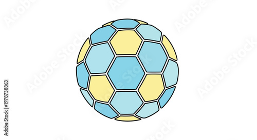Buckminsterfullerene molecule structure model.