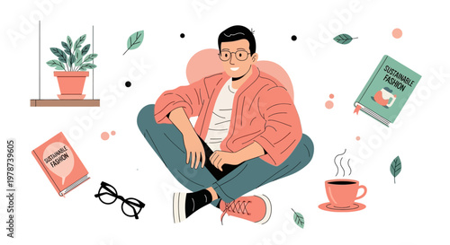 relaxation and leisure activities with a cup of coffee