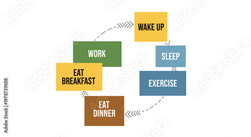 Daily Routine Infographic Template
