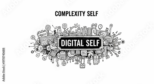 Digital Self Complexity Concept Illustration