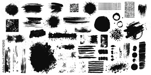 ink brushstroke on white background with visible splashes for watercolor style effect. grunge isolated on white background,