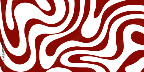 Vibrant red swirls twist against a clean white background. Curves flow organically, creating bold, rhythmic motion. Abstract design evokes energy and movement