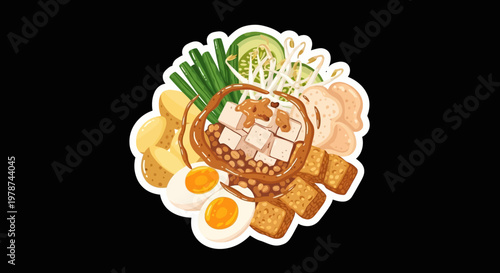 Delicious and healthy Asian salad with fresh ingredients, perfect for a nutritious meal